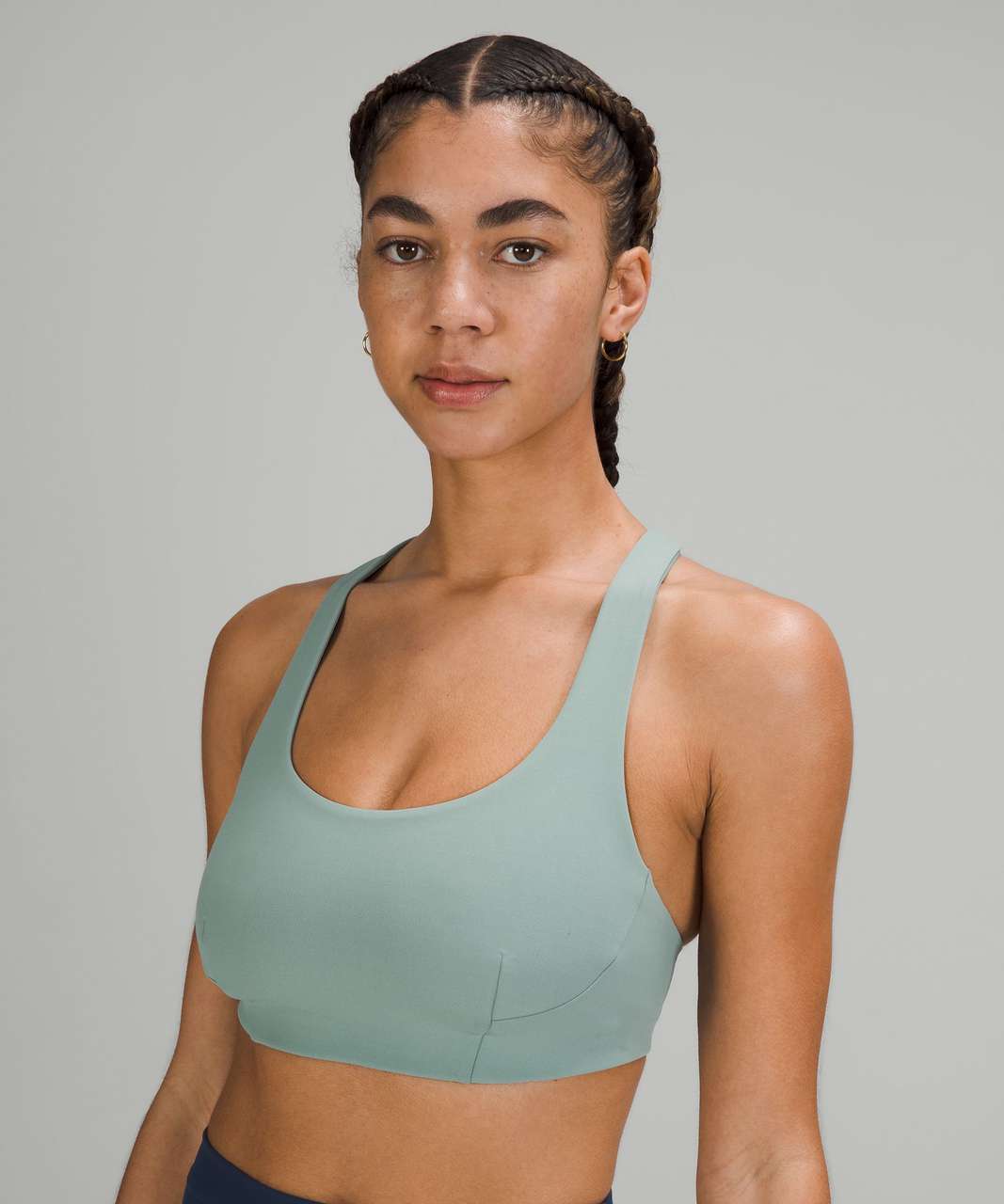 Lululemon Wunder Train Longline Bra *Medium Support, C/D Cup - Misty Glade  - lulu fanatics