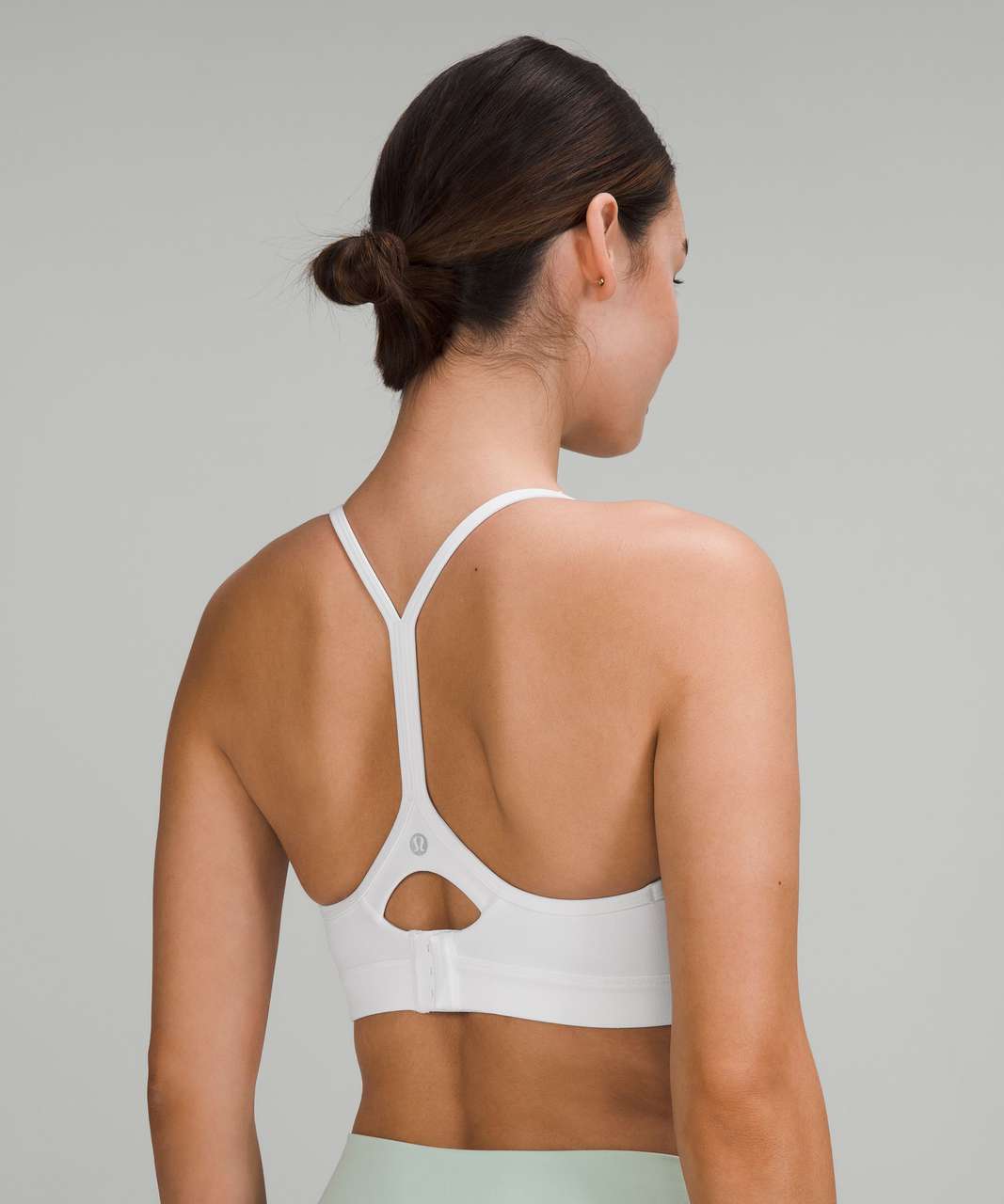 Lululemon Flow Y Adjustable Bra *Light Support, A–C Cups - White