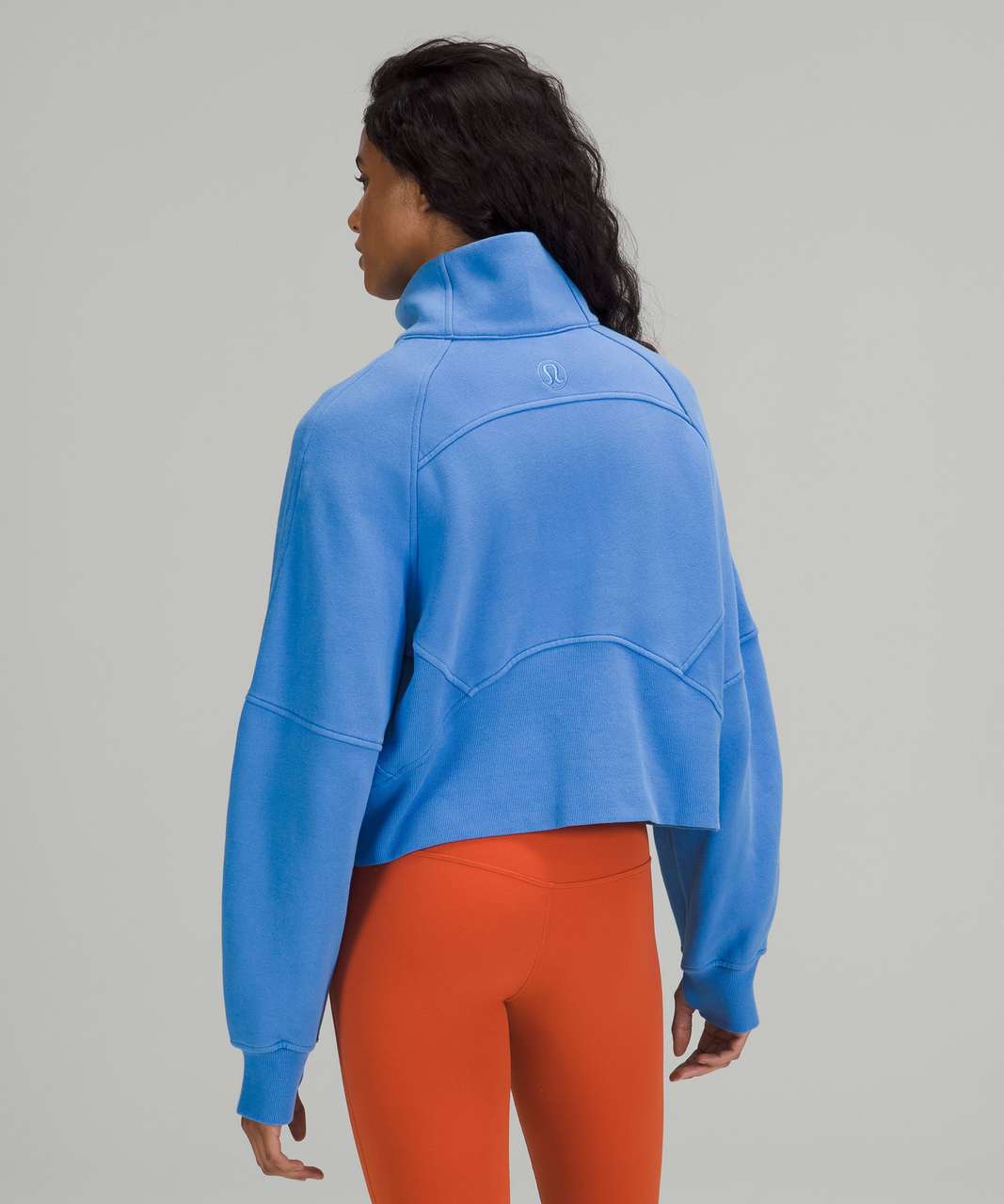 Lululemon Scuba Oversized Funnel Neck Half-Zip - Blue Nile