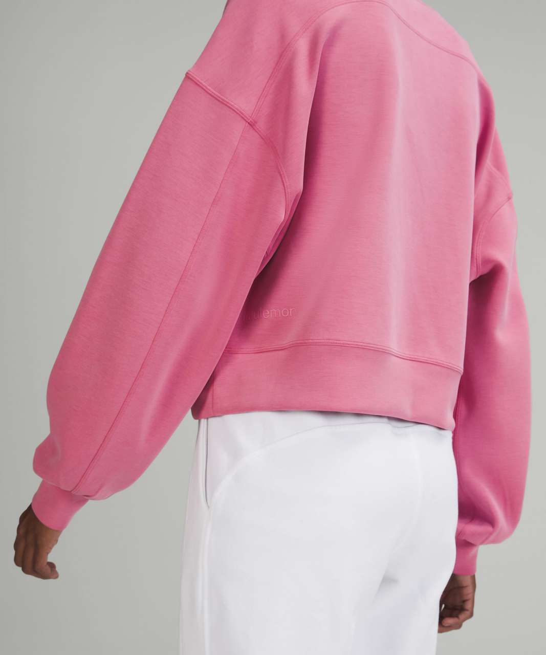 Lululemon Perfectly Oversized Cropped Crew *Softstreme - Pink