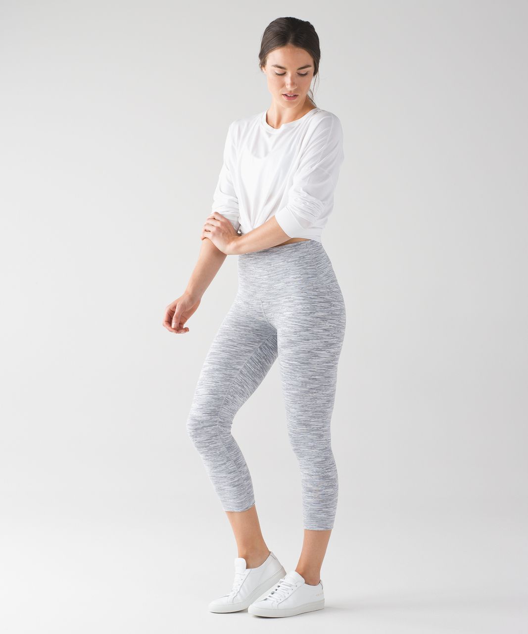 Lululemon Wunder Under Crop (Hi-Rise) (21 1/2) - Wee Are From Space Ice  Grey Alpine White - lulu fanatics