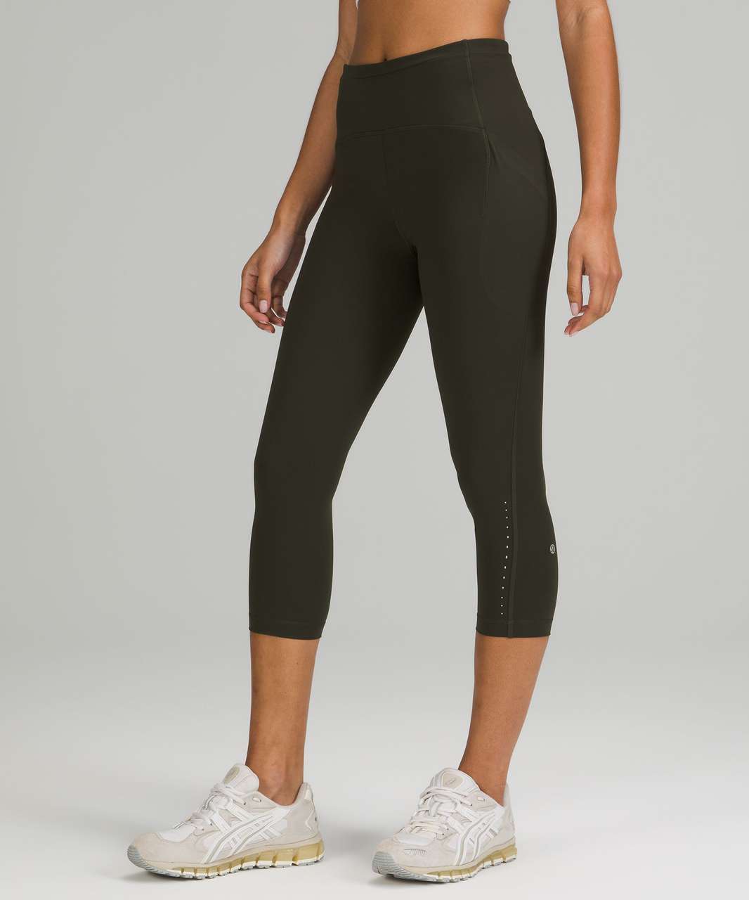 Lululemon Swift Speed High Rise Crop 23 - Black - lulu fanatics