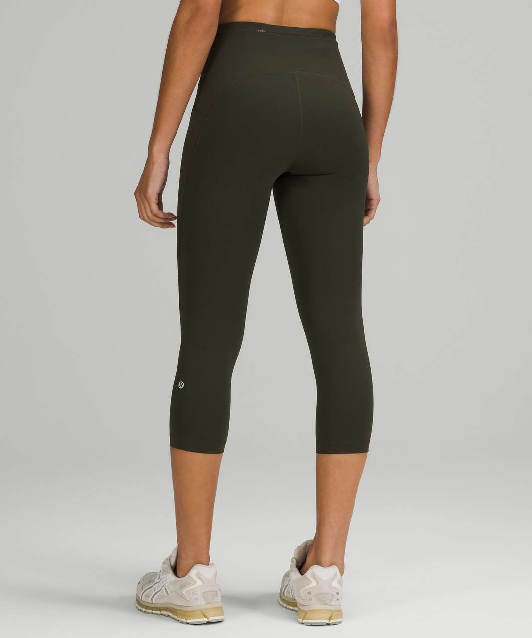 Lululemon Swift Speed High-rise Crop 21 In Dark Olive