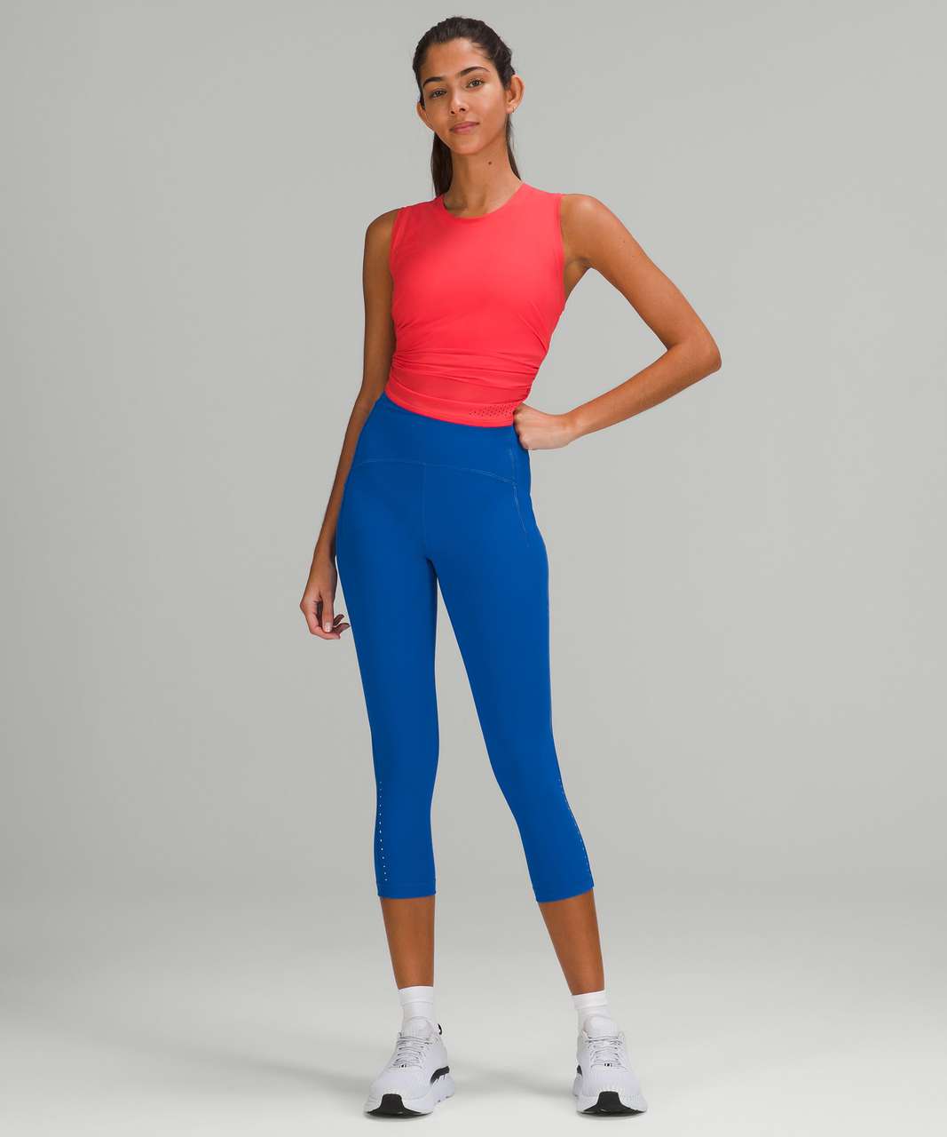 Lululemon Swift Speed High-Rise Crop 21 Larkspur, Women's Fashion