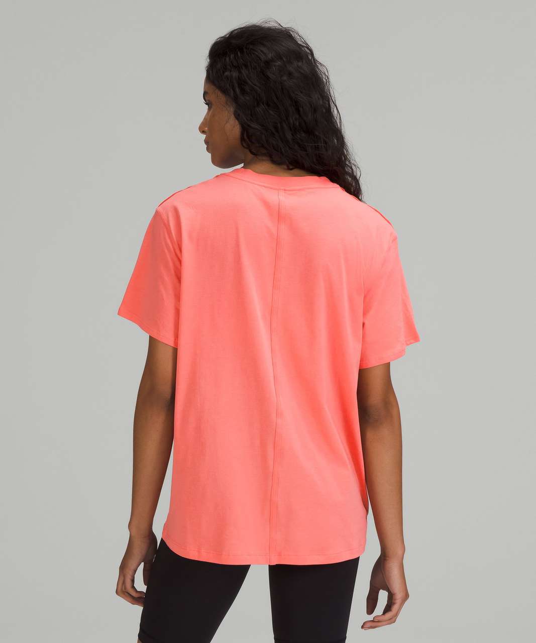 Lululemon All Yours Cotton T-Shirt - Raspberry Cream - lulu fanatics