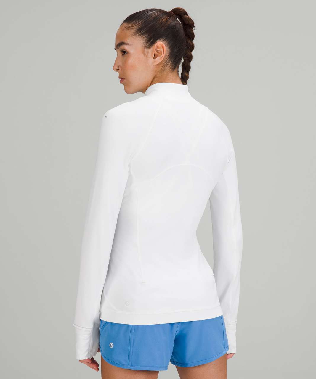 Lululemon Its Rulu Run Half-Zip - White - lulu fanatics