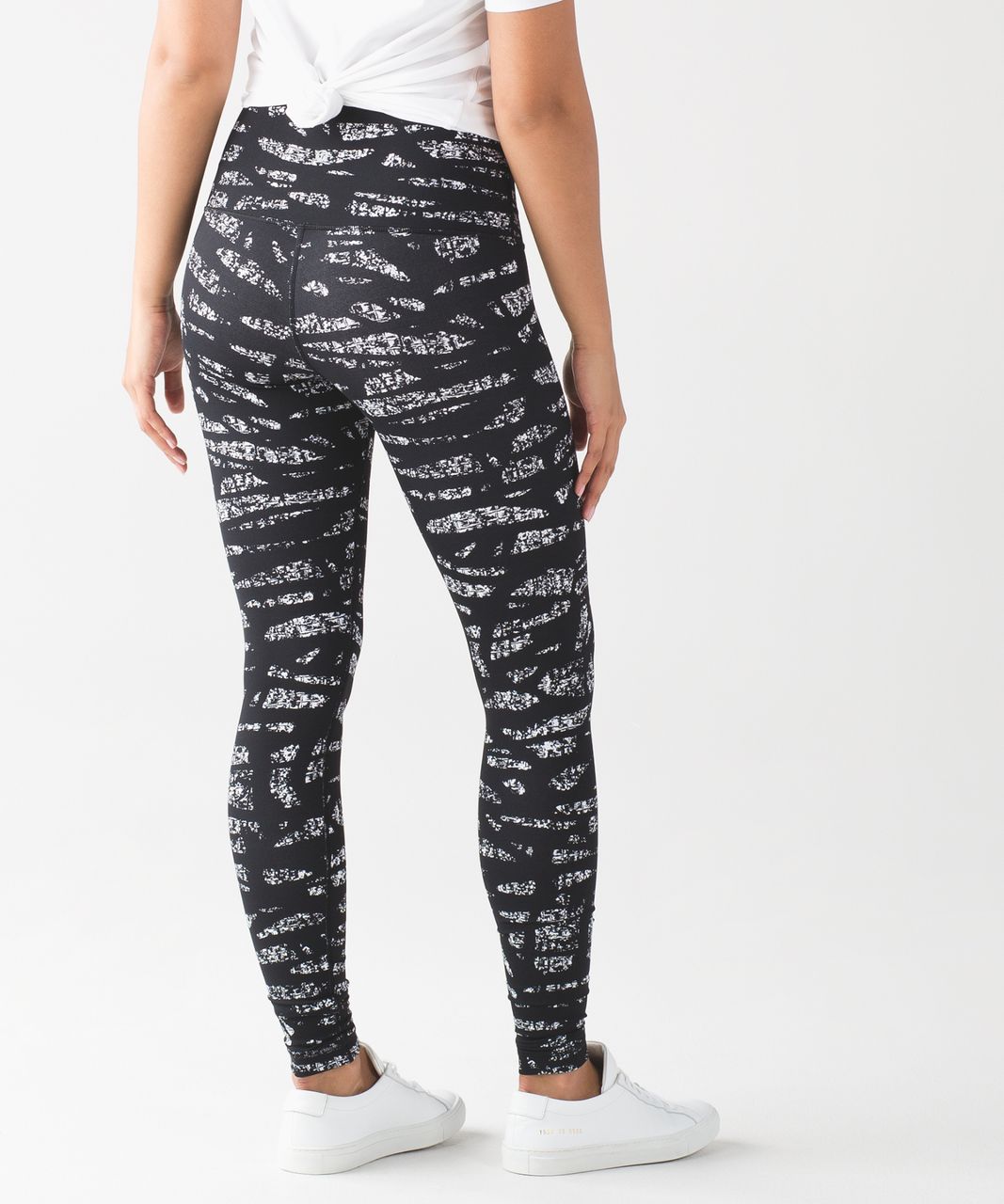 Lululemon Wunder Under Pant (Hi-Rise) - Heathered Herringbone Heathered  White Slate - lulu fanatics