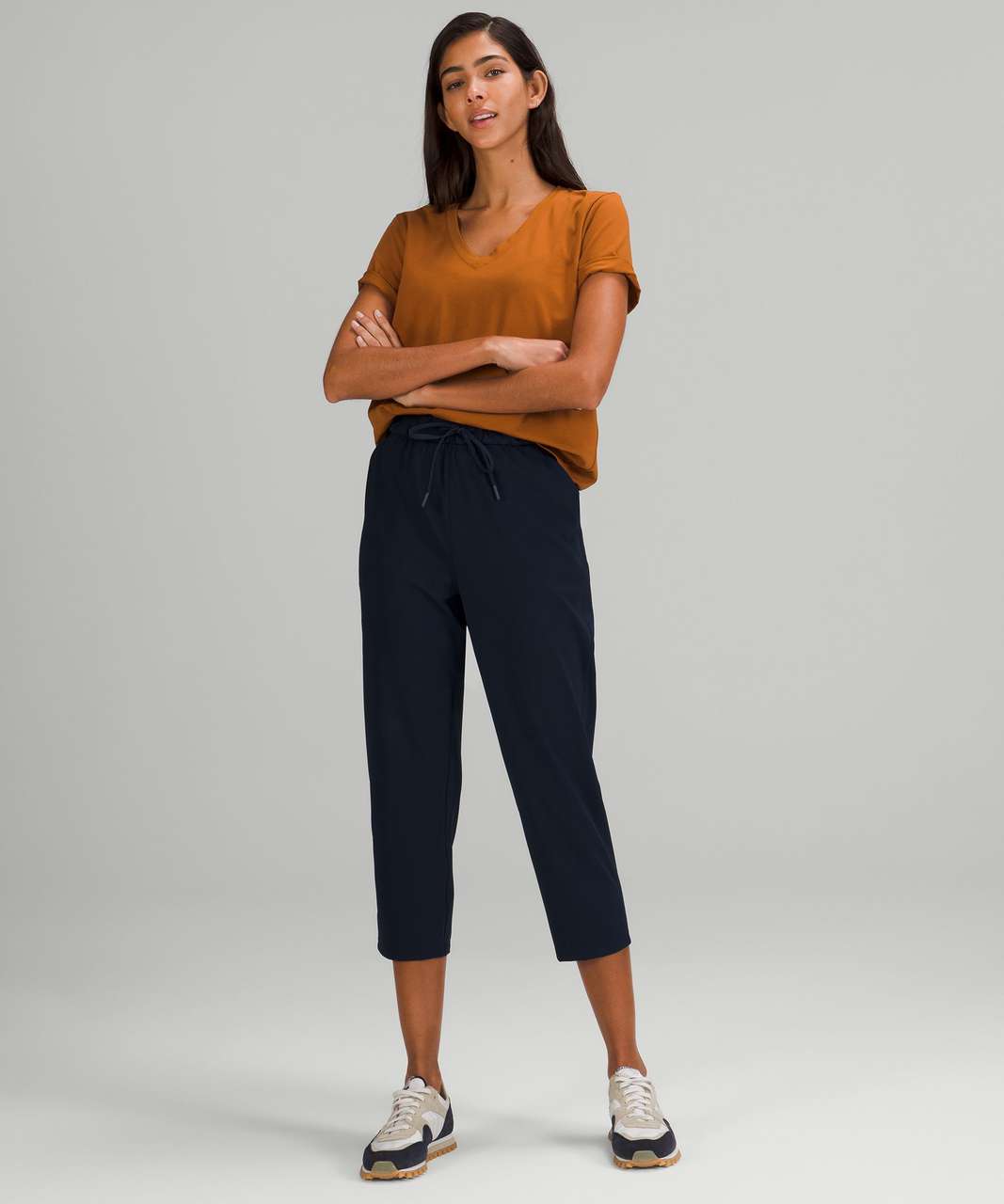 stretch cropped pant