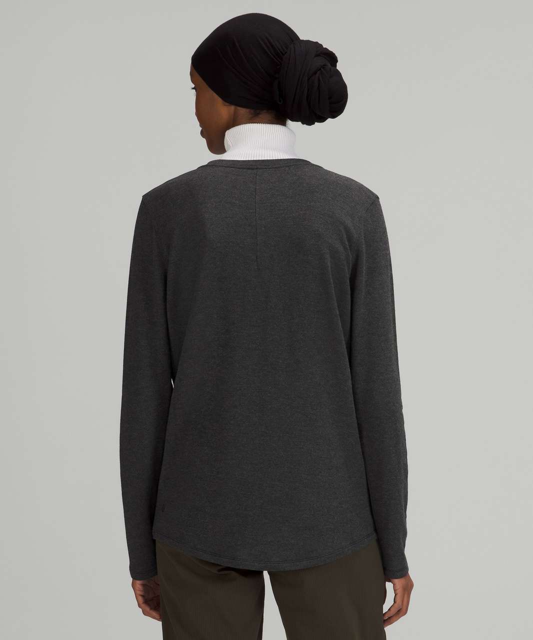 Lululemon Ever Ready Long Sleeve Shirt - Heathered Black