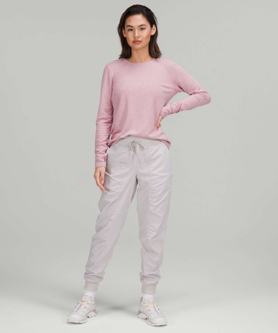 Lululemon Ever Ready Long Sleeve Shirt - Heathered Pink Taupe