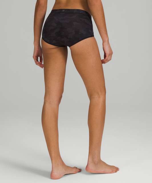 Lululemon InvisiWear Mid-Rise Bikini Underwear 3 Pack - Black / Dew Pink /  Warped Grain Alpine White Black - lulu fanatics