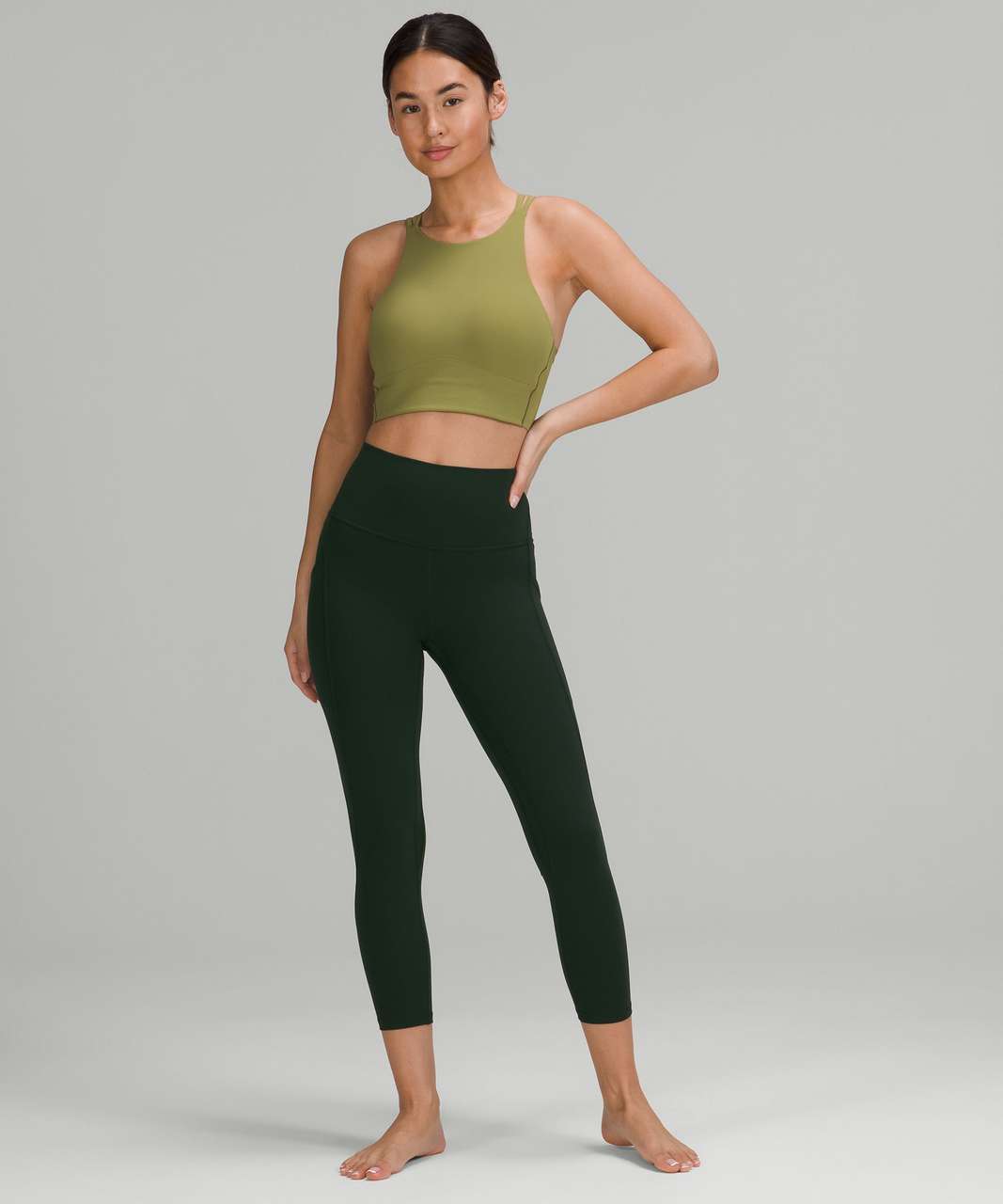 Lululemon Align High-Rise Crop with Pockets 23" - Rainforest Green