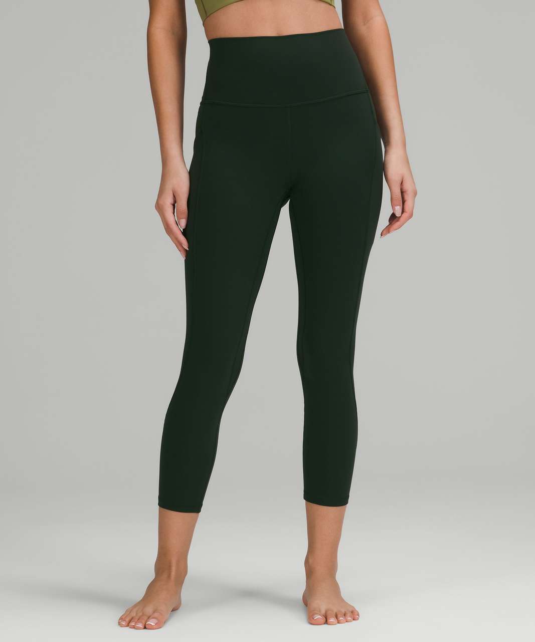 Lululemon Align High-Rise Crop with Pockets 23" - Rainforest Green