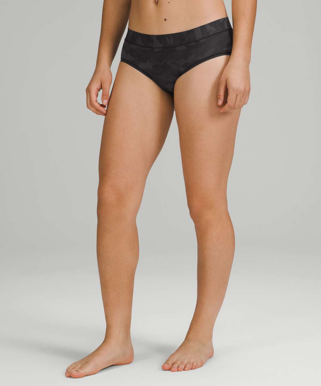 Lululemon UnderEase Mid-Rise Hipster Underwear - Heritage 365 Camo Mini  Deep Coal Multi - lulu fanatics