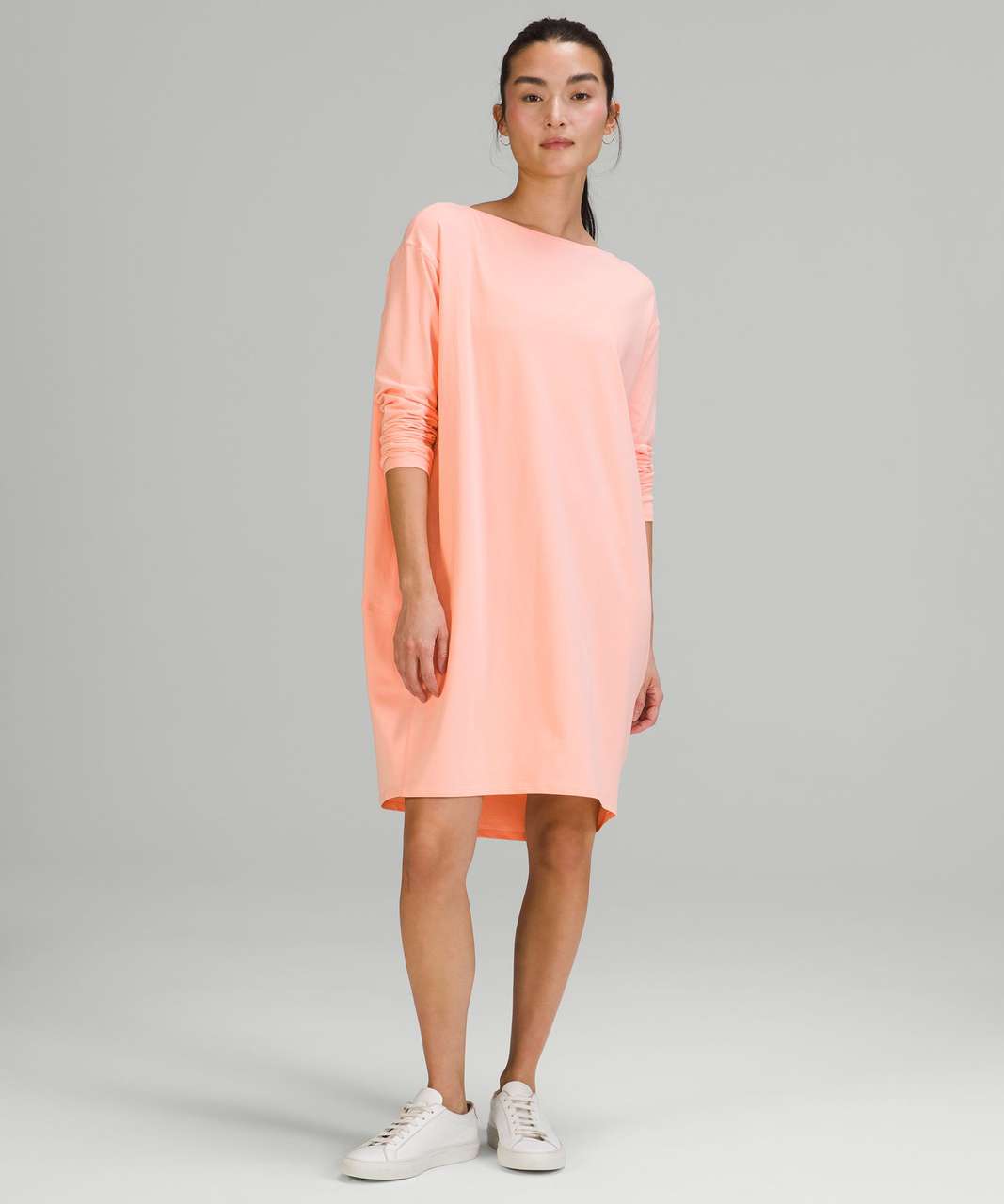 Lululemon Back in Action Long Sleeve Dress - Dew Pink