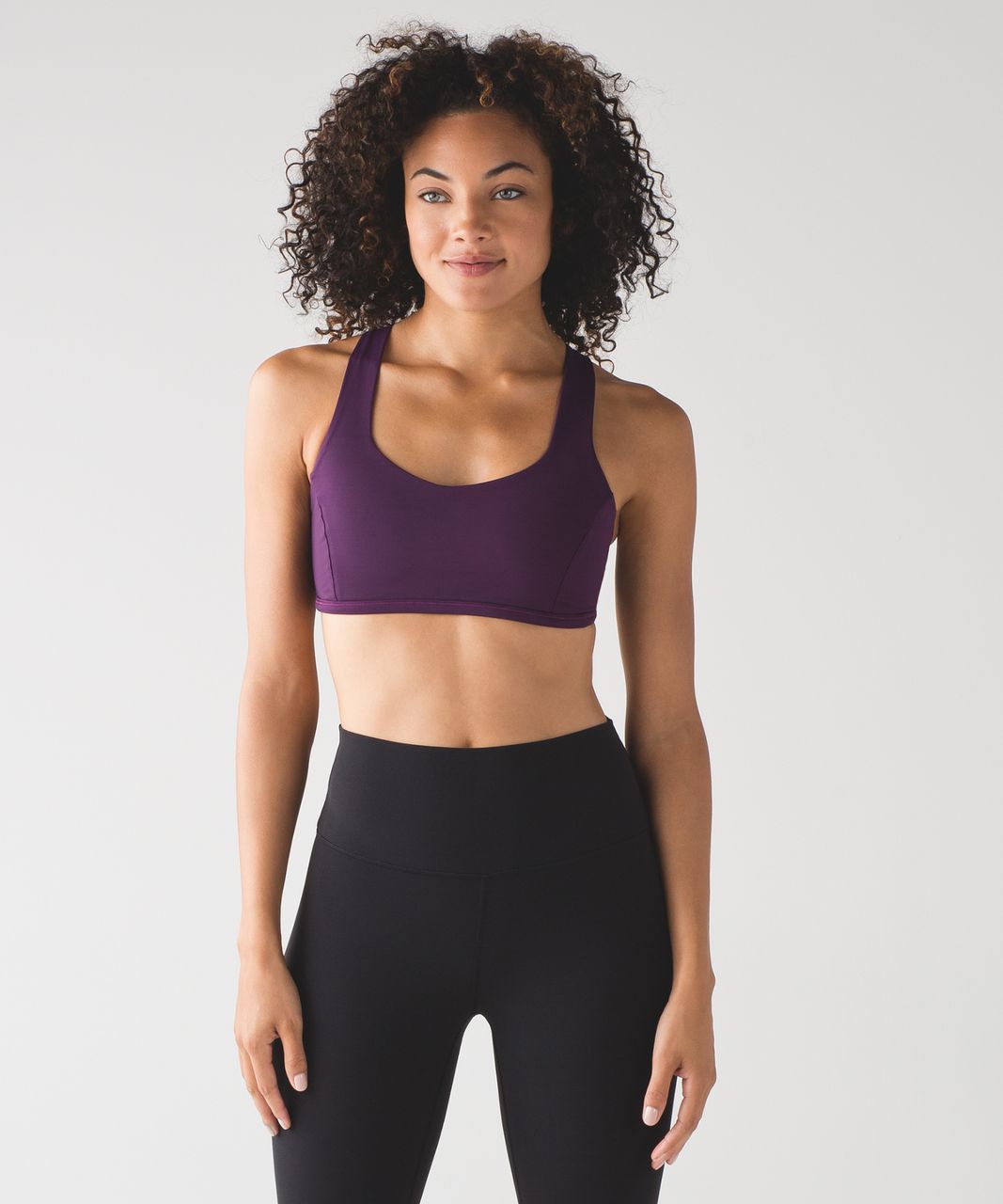 Lululemon Free To Be Tranquil Sports Bra Luxtreme Midnight Tulle