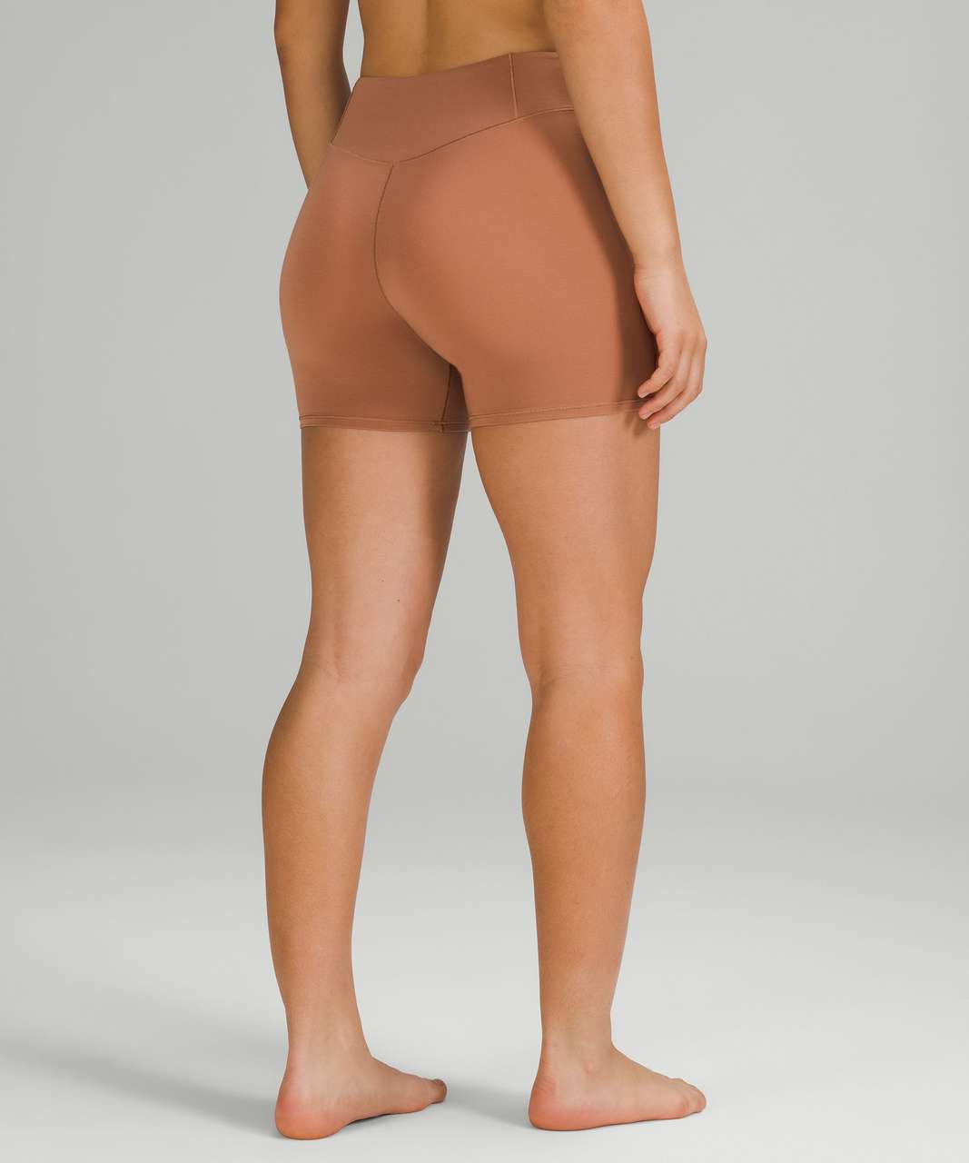 Lululemon Underease Super-high-rise Shortie Underwear 5 In Dusty Clay