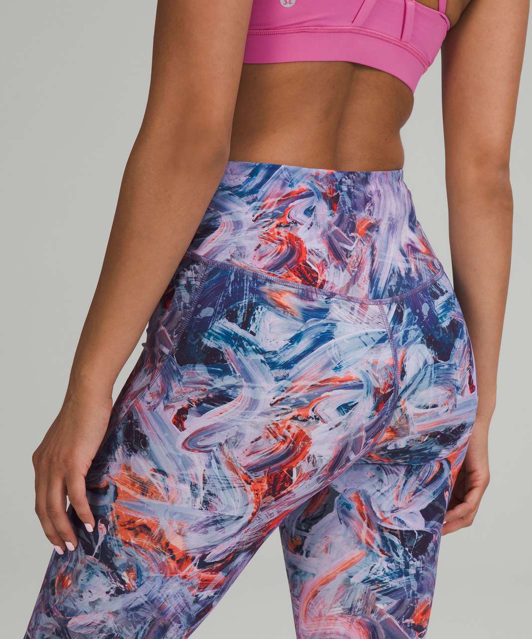 Lululemon Base Pace High-Rise Crop 23 *Brushed Nulux - Atmospheric Purple  Multi - lulu fanatics