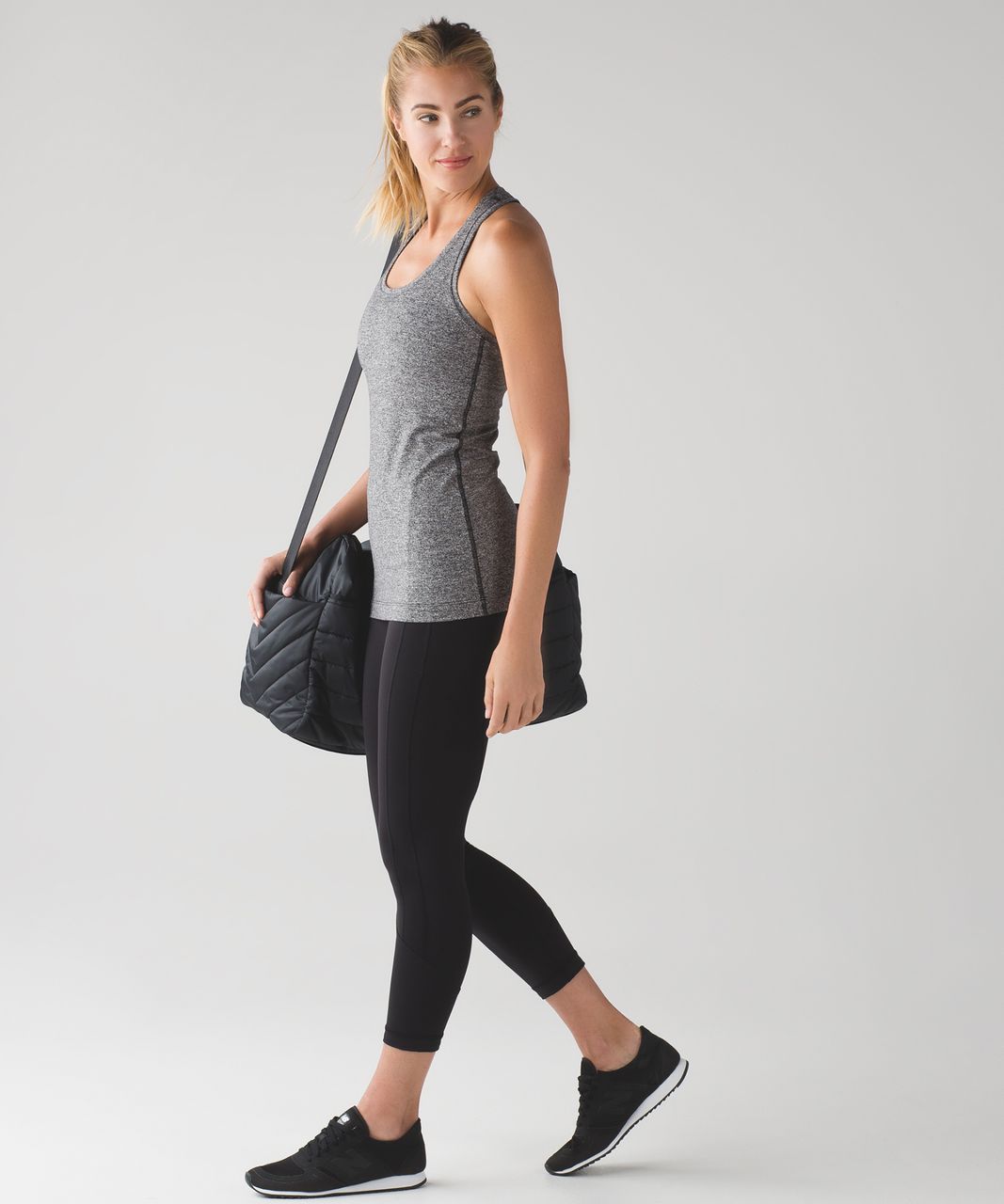 Lululemon Cool Racerback II - Heathered Black (First Release) - lulu ...