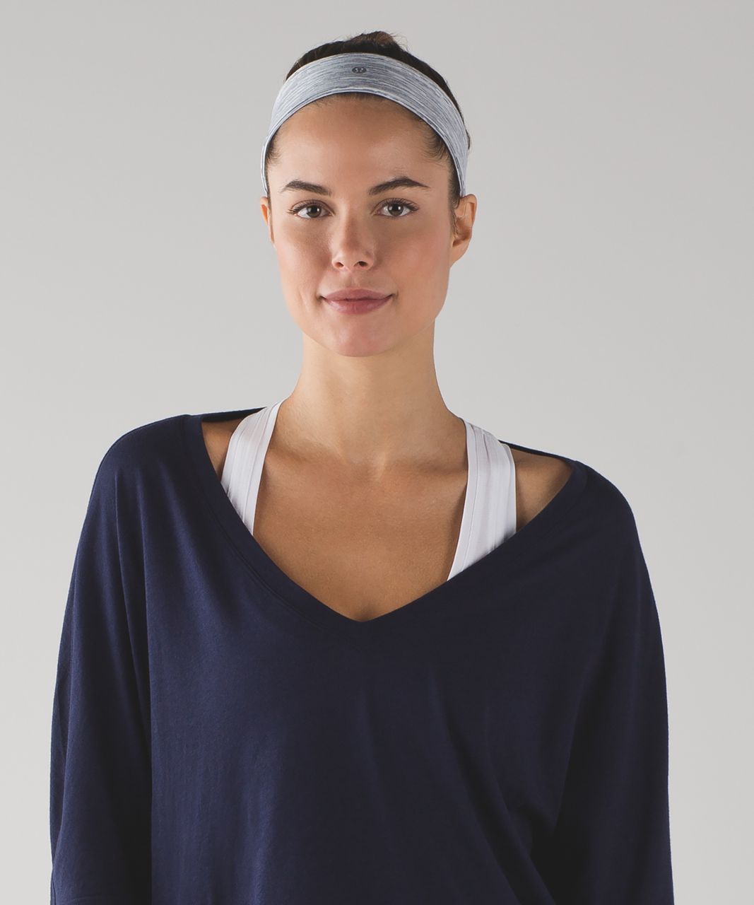 Lululemon Fly Away Tamer Headband II - Wee Are From Space Ice Grey Alpine White