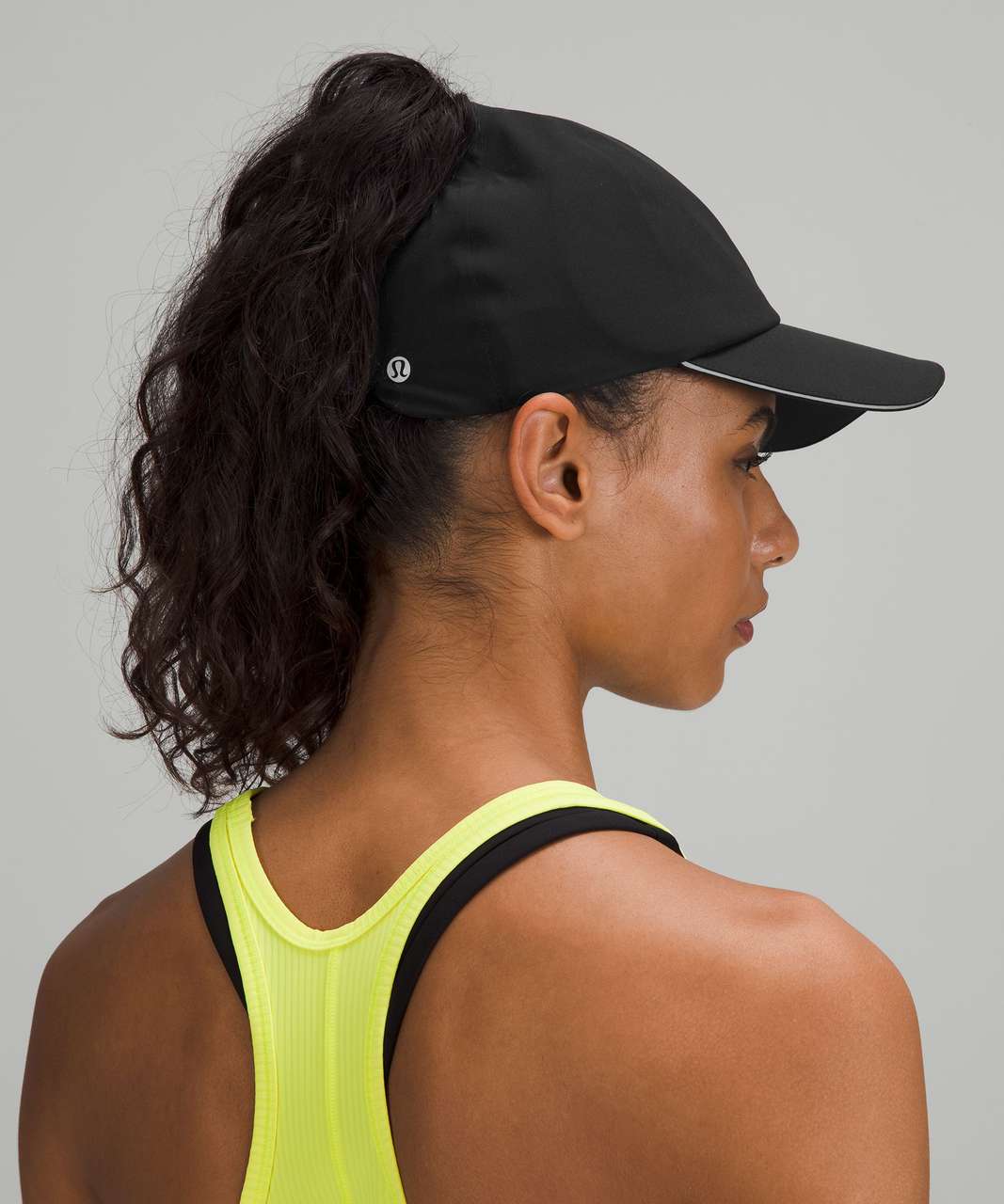 Lululemon Fast and Free Womens Ponytail Running Hat - Black