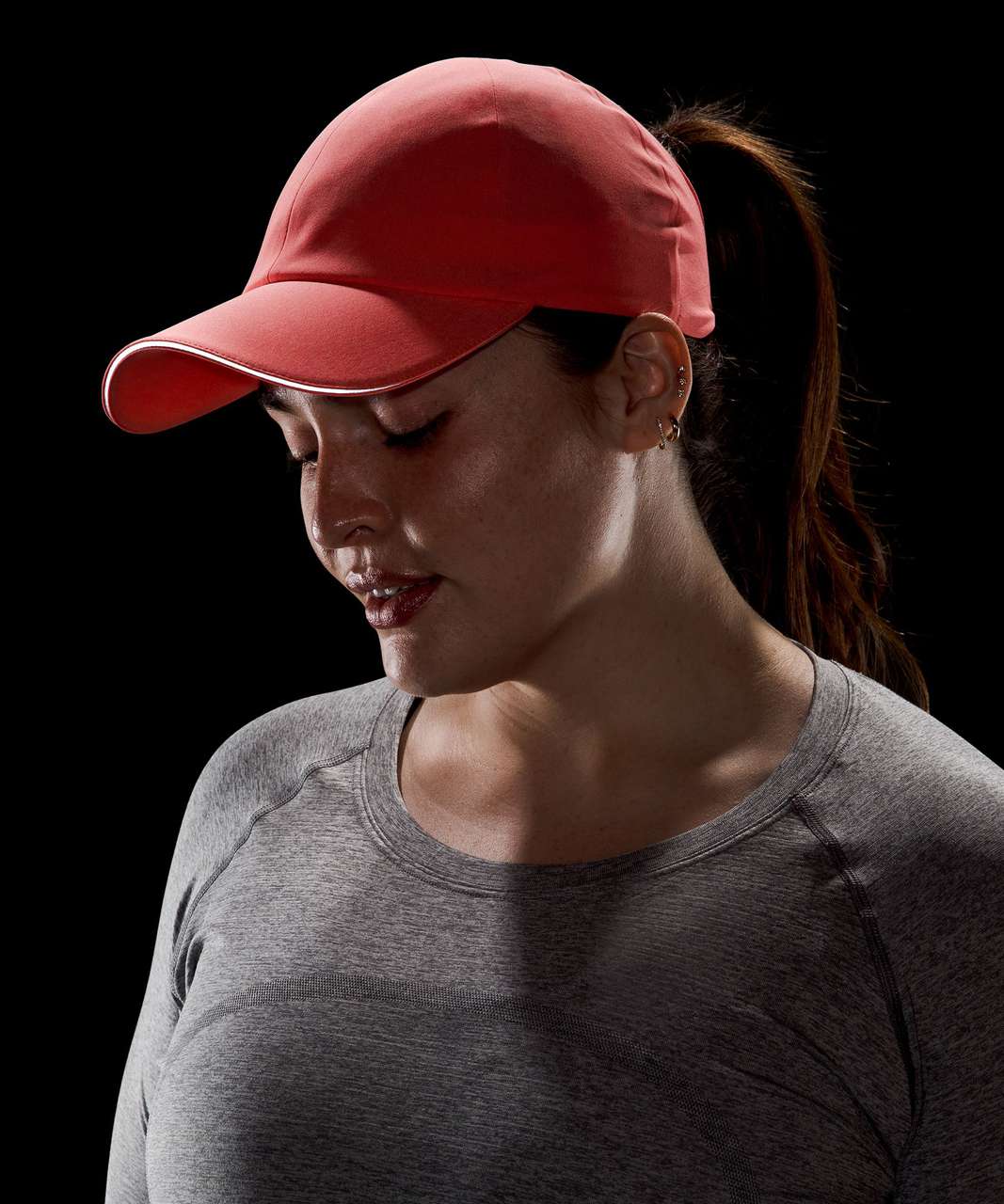 Lululemon Fast and Free Womens Ponytail Running Hat - Raspberry Cream