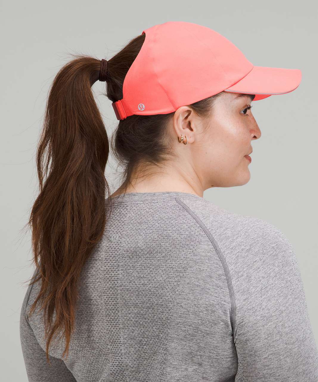 Lululemon Fast and Free Womens Ponytail Running Hat - Raspberry Cream