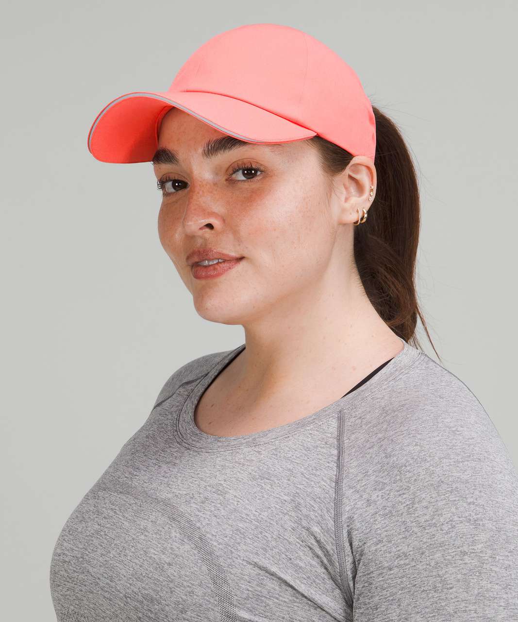 Lululemon Fast and Free Womens Ponytail Running Hat - Raspberry Cream