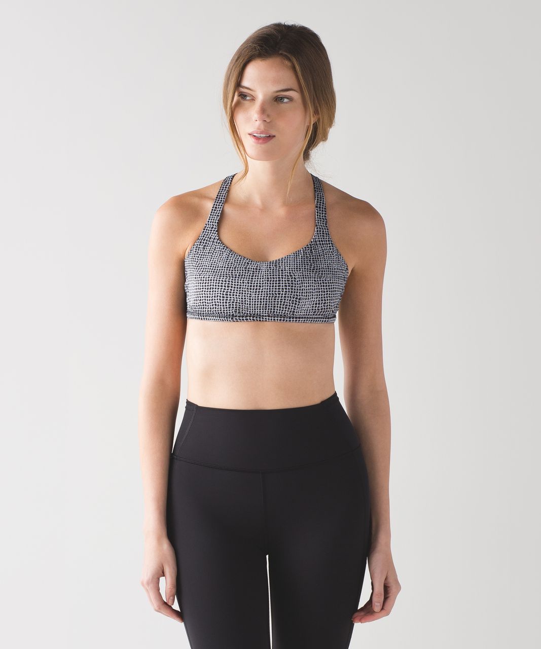 Lululemon Free To Be Zen Bra - Fall Net White Black / Ray