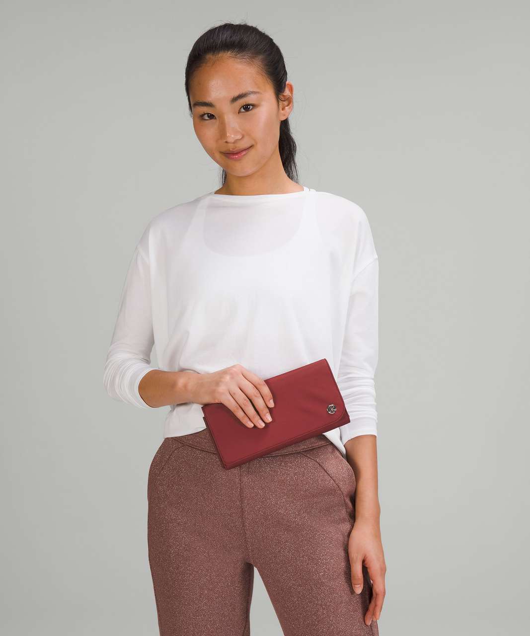 Lululemon Wallet Clutch Crossbody - Mulled Wine