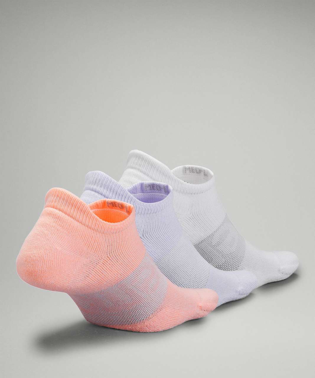 Lululemon Daily Stride Low-Ankle Sock 3 Pack - Dew Pink / Pastel Blue / White