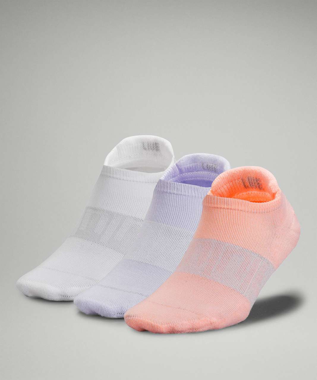 Lululemon Daily Stride Low-Ankle Sock 3 Pack - Dew Pink / Pastel Blue / White