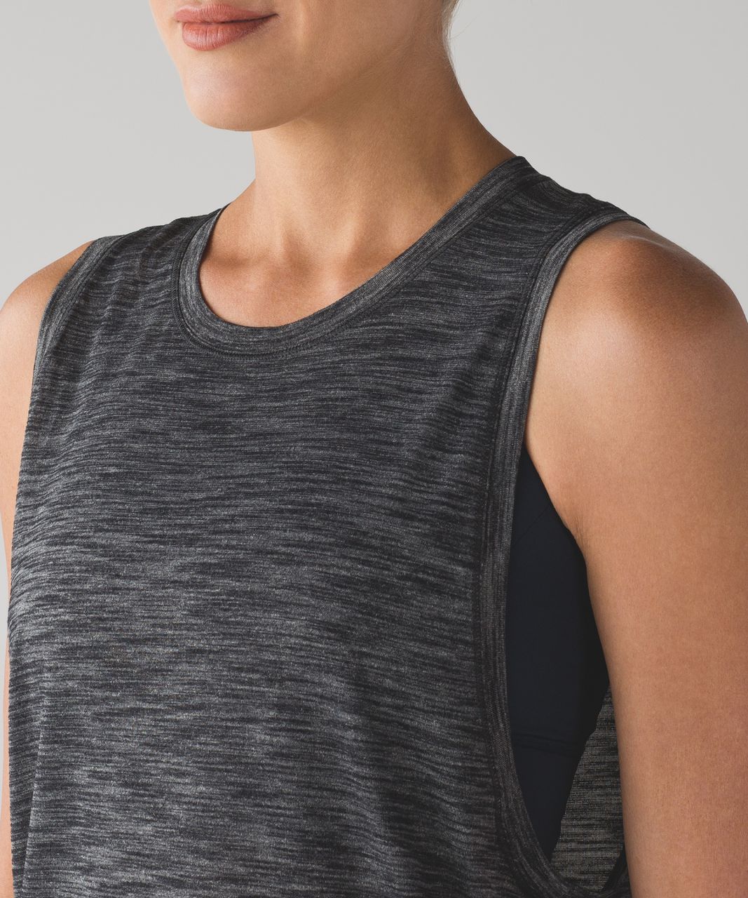 Lululemon Cardio Squad Tank II - Heathered Black