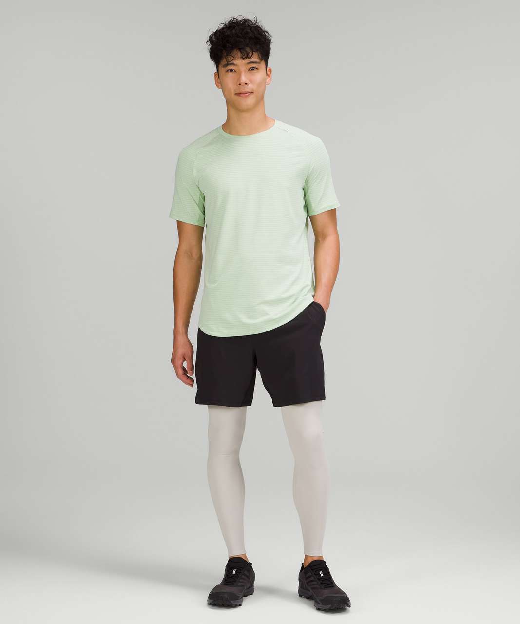 Lululemon Drysense Training Short Sleeve Shirt - Heathered Creamy Mint -  lulu fanatics