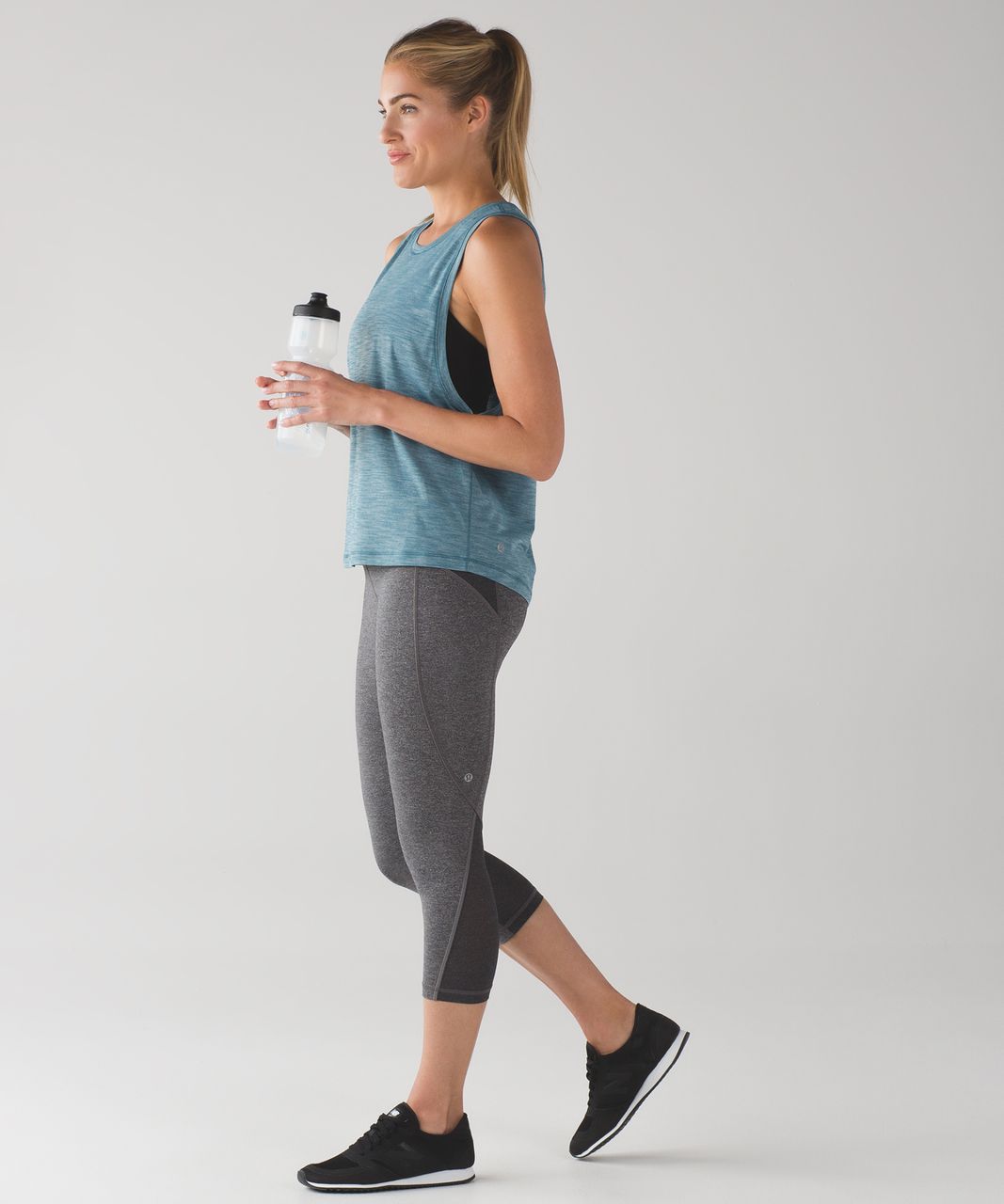 Lululemon Cardio Squad Tank II - Heathered Desert Teal