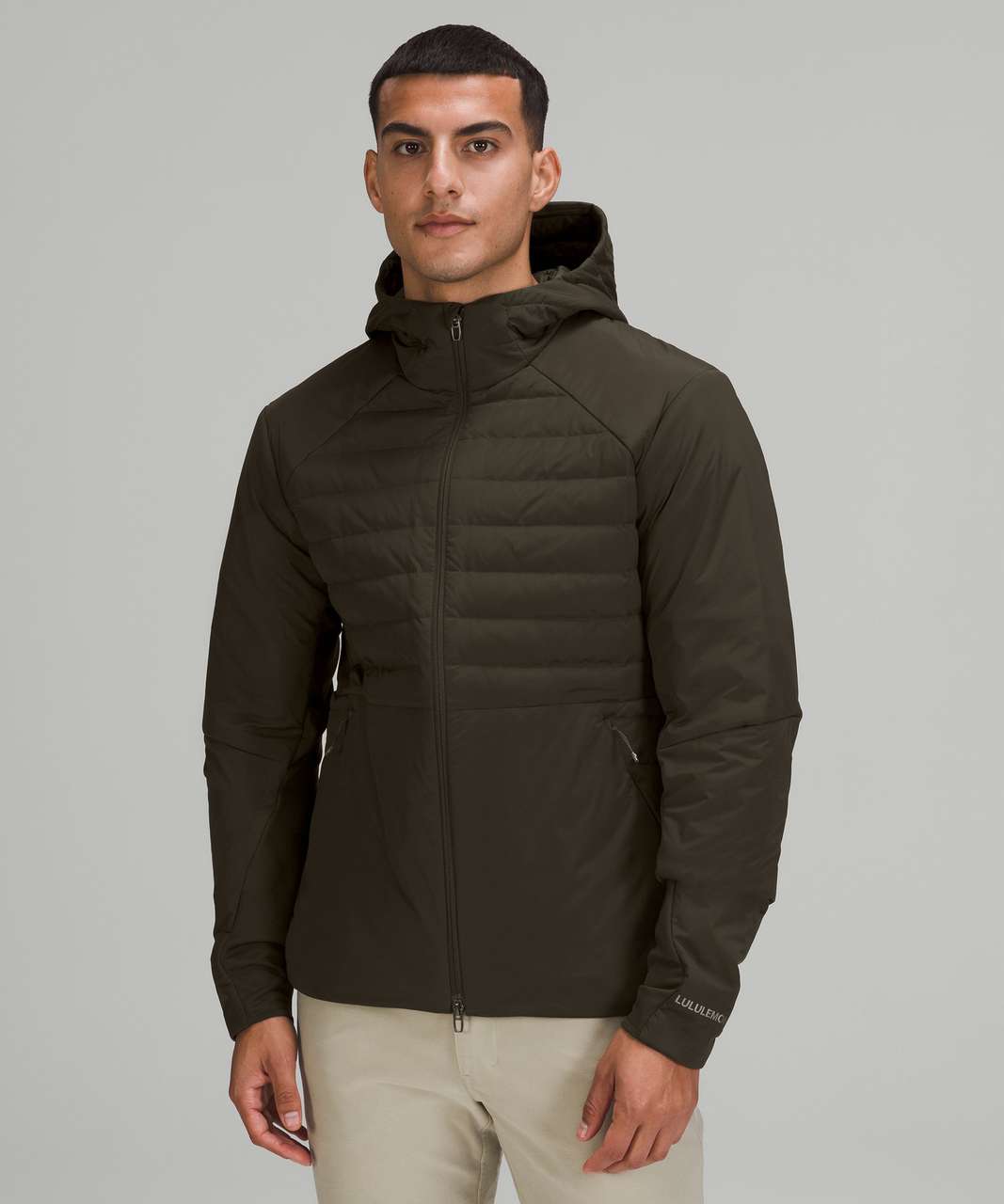 Lululemon Down for It All Hoodie - Dark Olive