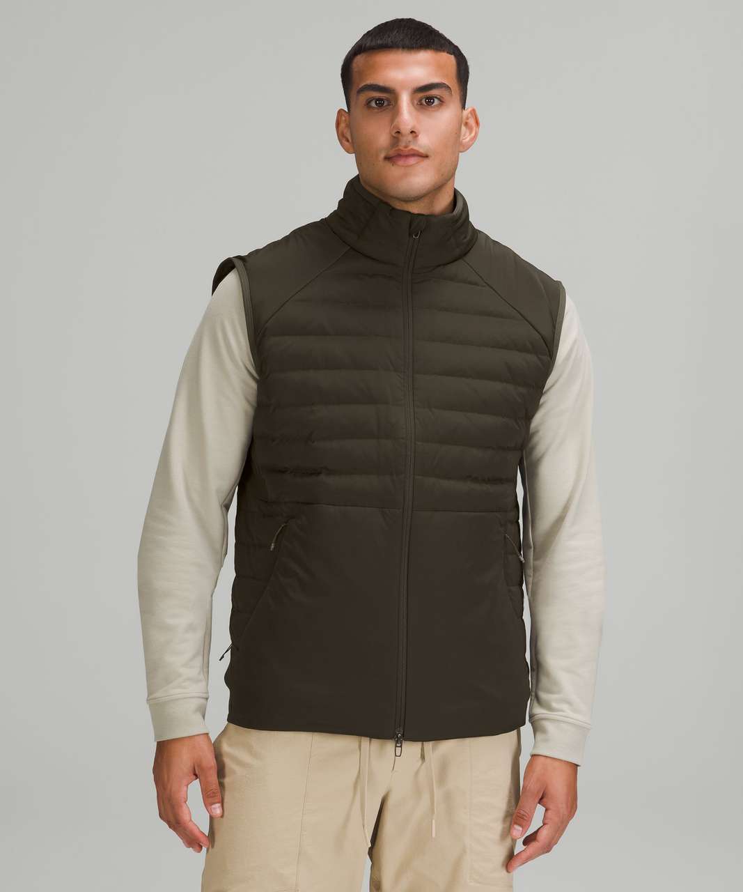 Lululemon Down for It All Vest - Dark Olive - lulu fanatics