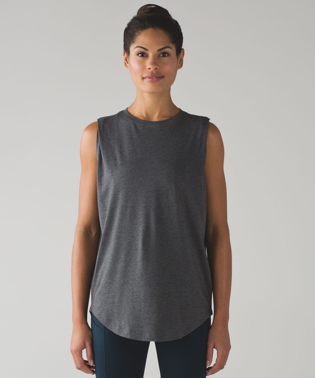 Lululemon Brunswick Muscle Tank - Heathered Pitch Grey - lulu fanatics