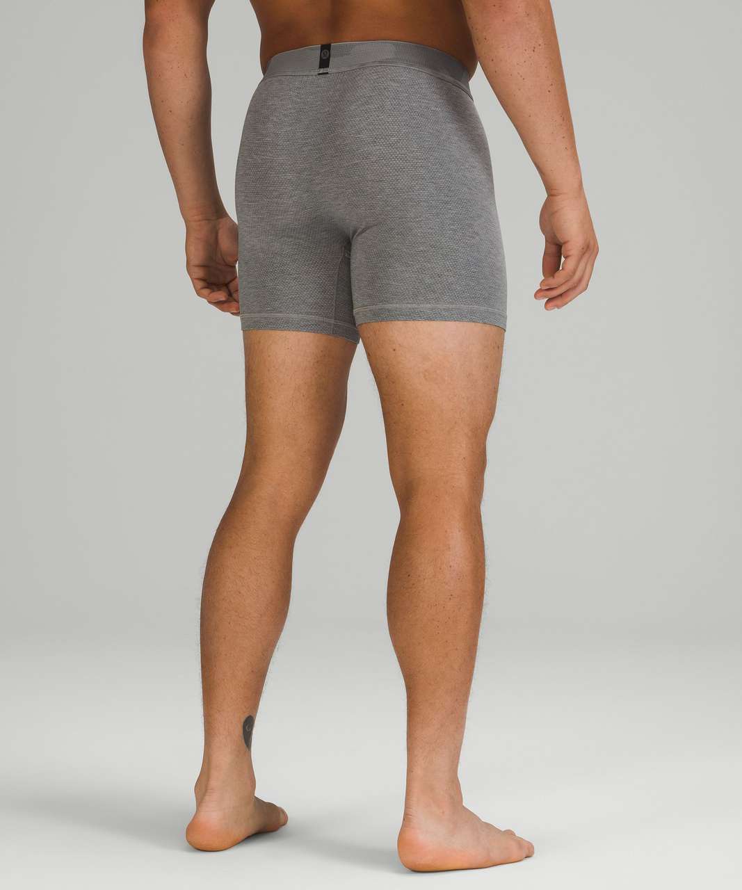 Lululemon Always In Motion Mesh Boxer 5" - Heathered Core Medium Grey