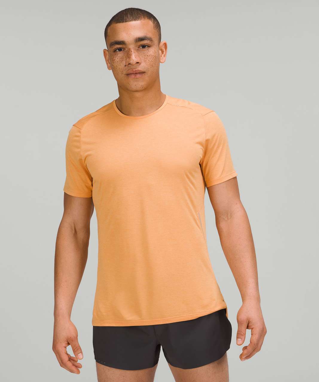 Lululemon Fast and Free Short Sleeve Shirt - Heathered Warm Apricot