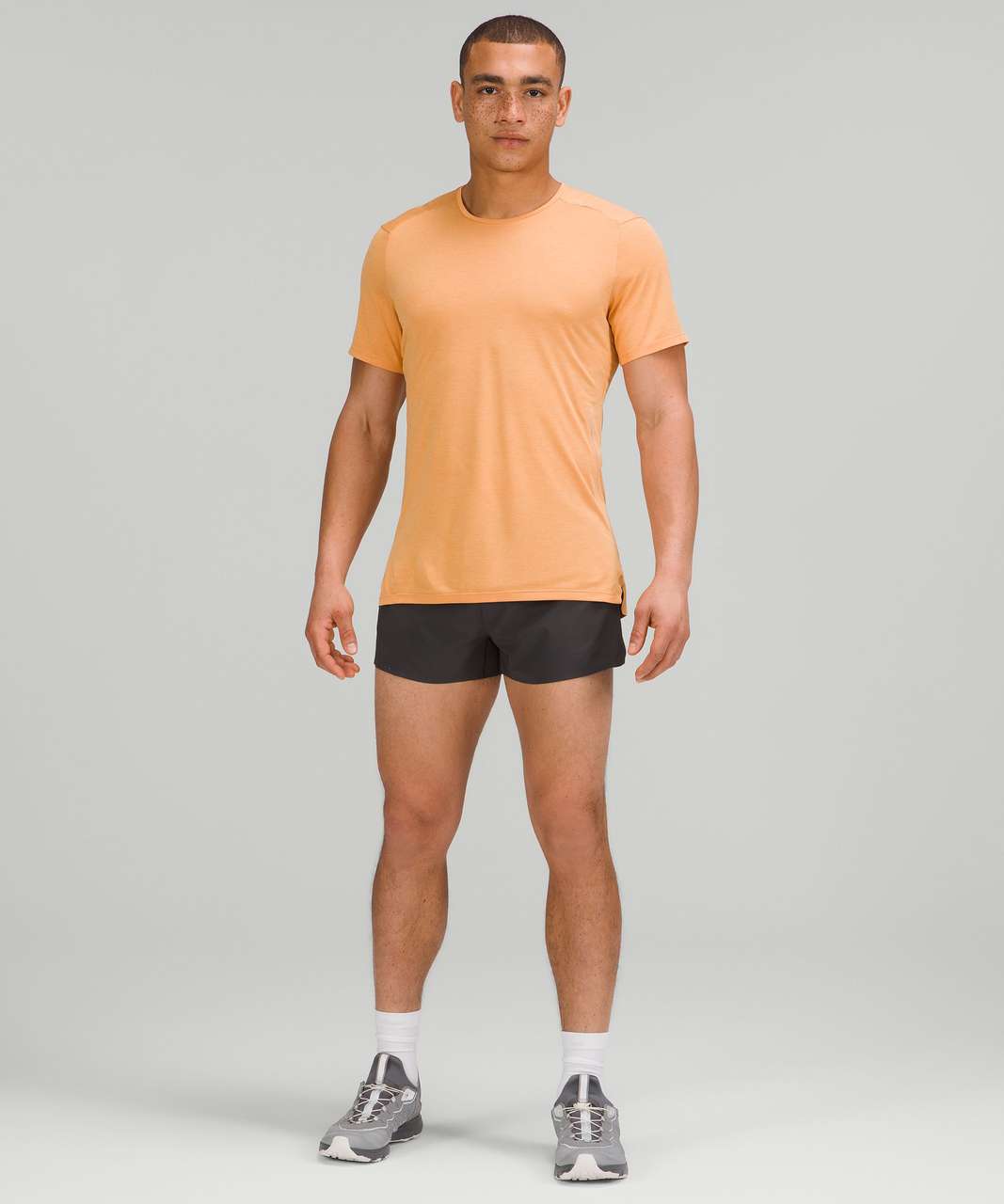 Lululemon Fast and Free Short Sleeve Shirt - Heathered Warm Apricot