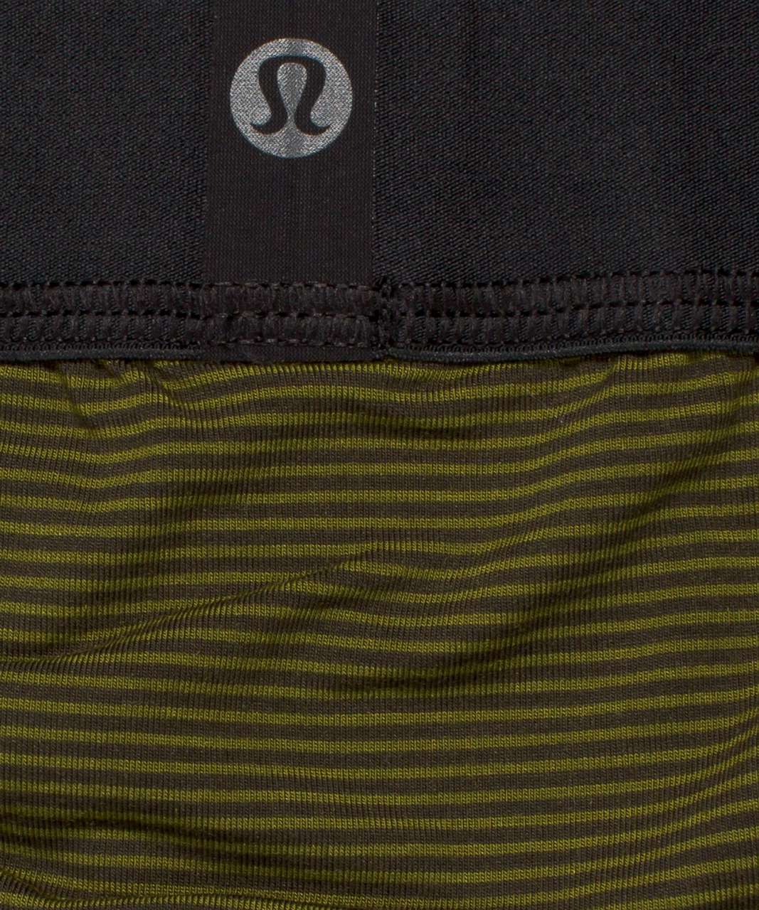 Lululemon Always In Motion Boxer 5" - Jumie Stripe Print Juniper Green Graphite Grey