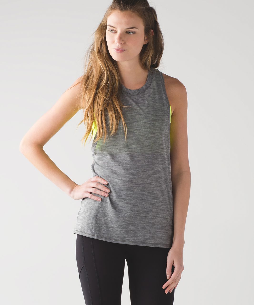 Lululemon Work The Circuit Tank - Heathered Slate / Ray