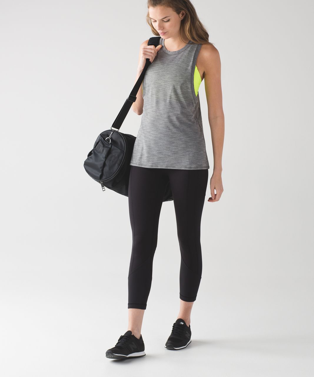 Lululemon Work The Circuit Tank - Heathered Slate / Ray - lulu fanatics