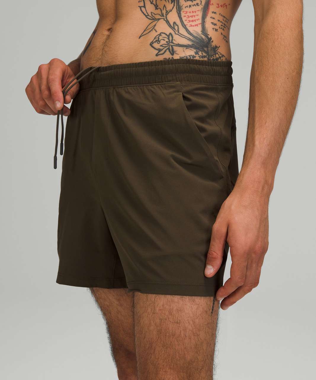 Lululemon Pace Breaker Linerless Short 5" - Dark Olive