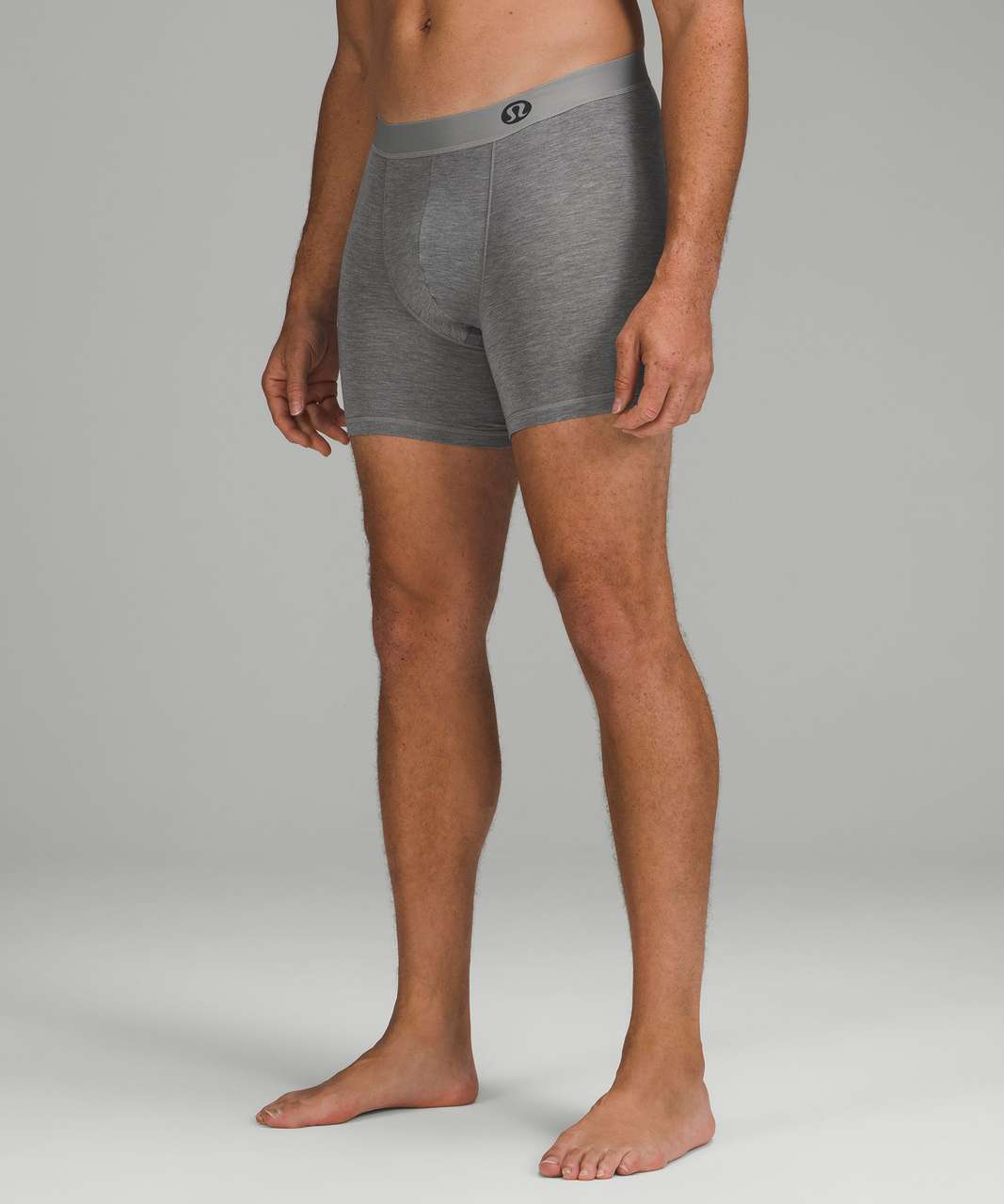 Lululemon Always in Motion Boxer 5" 5 Pack - Lunar Rock / Threadlines Medium Olive Dark Olive / Heathered Core Medium Grey