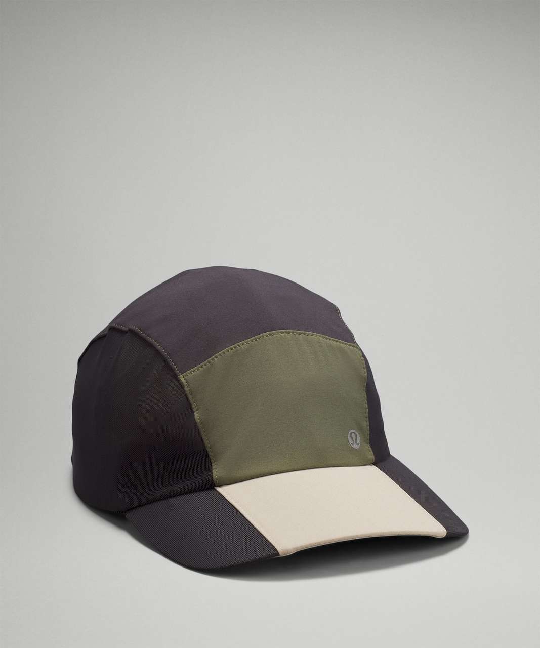 Lululemon Mens Fast and Free Running Hat Elite - Graphite Grey / Medium Olive / Raw Linen