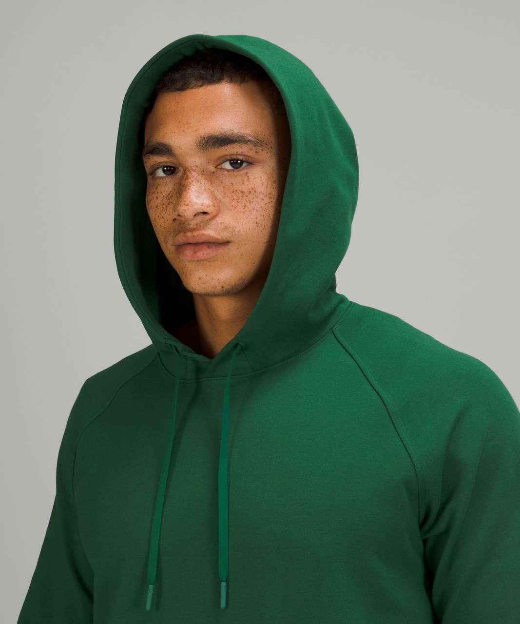 Lululemon City Sweat Pullover Hoodie Men's L Heather Emerald Green