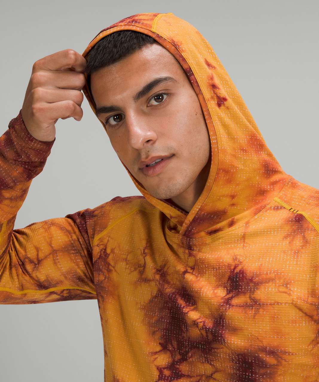 Lululemon Metal Vent Tech Hoodie 2.0 - Disconnect Marble Dye Soleil / Mulled Wine