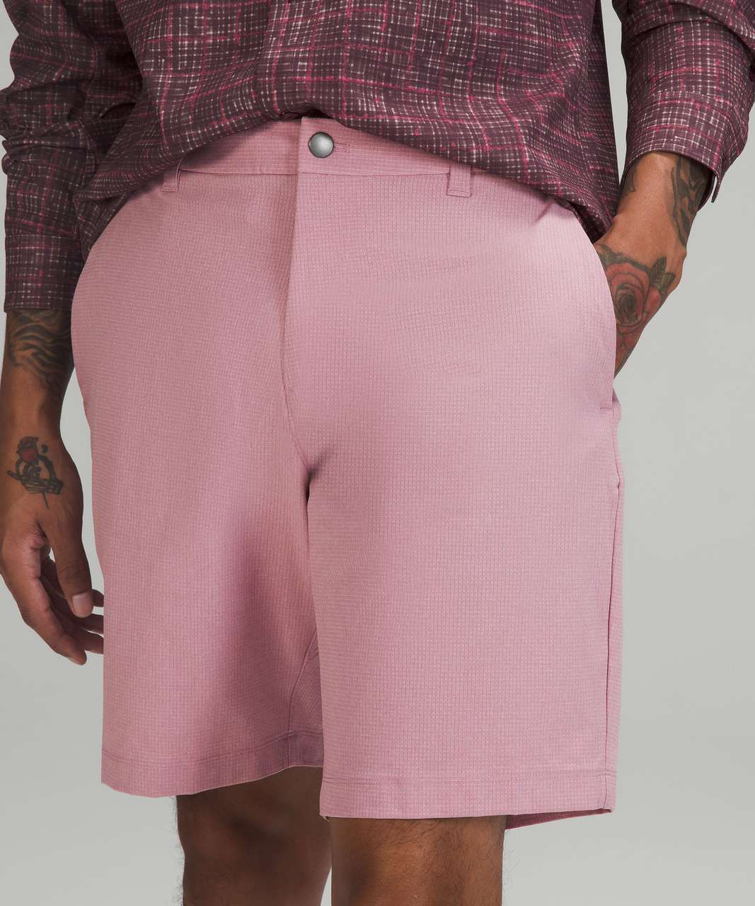 Lululemon Commission Classic-Fit Short 9" Ventlight - Heathered Pink Taupe